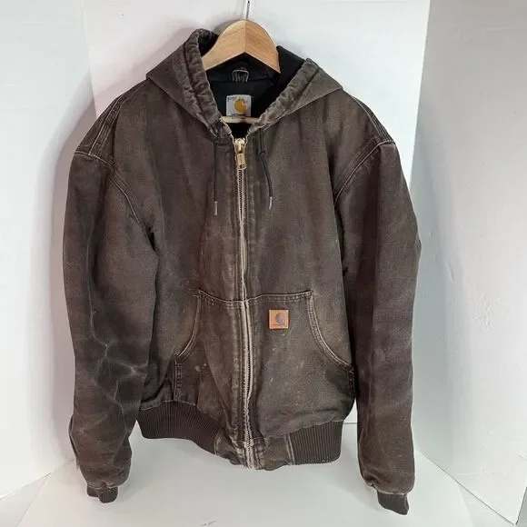Carhartt Jackets Coats Carhartt Hooded Canvas Jacket Quilt